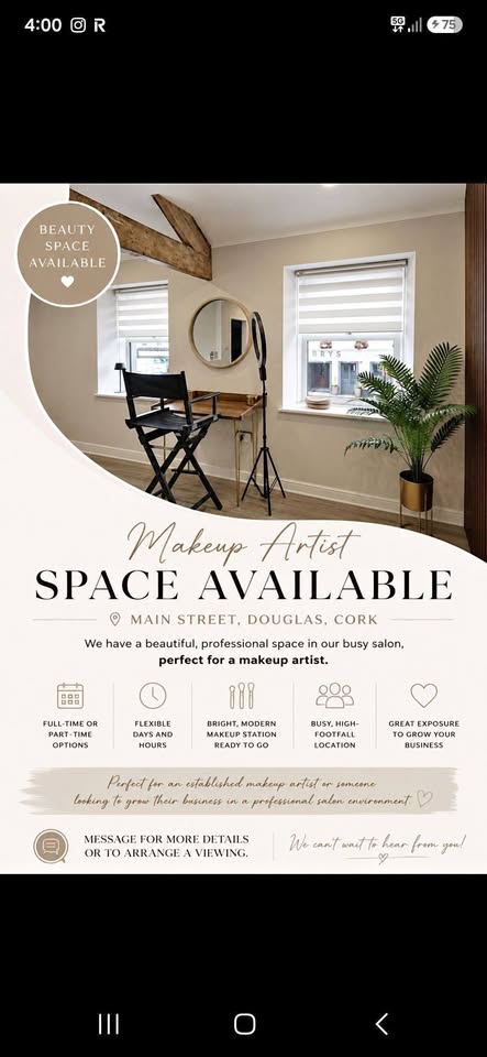 Space available to rent