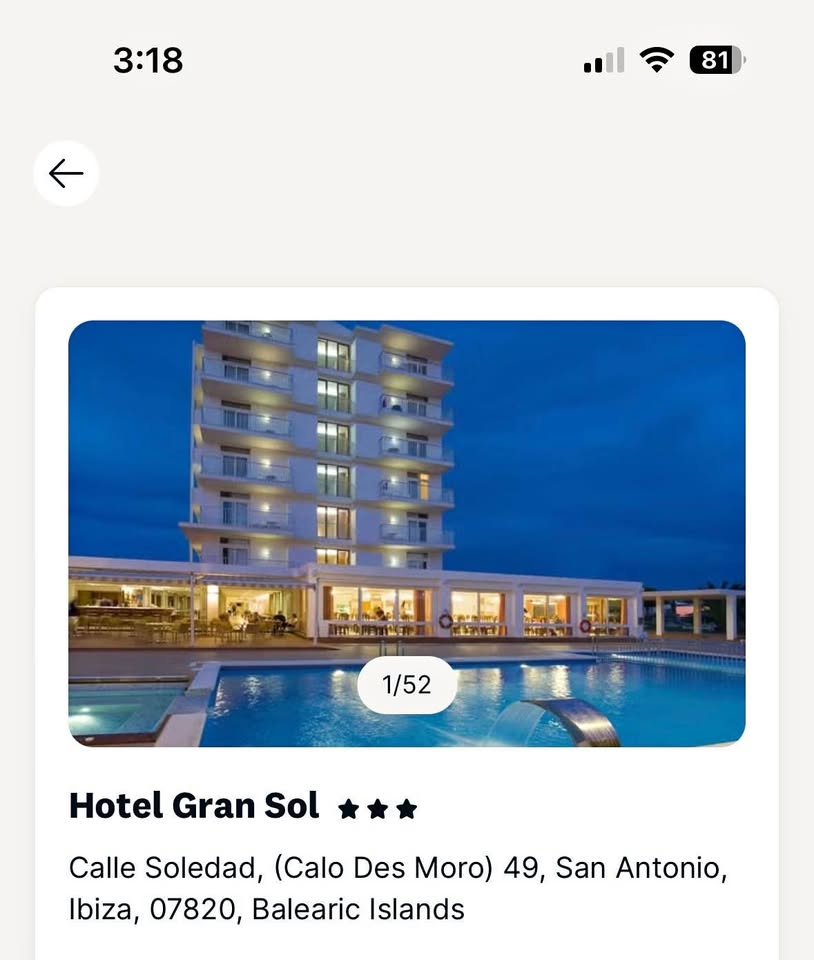 Ibiza for two flights bag bed and breakfast