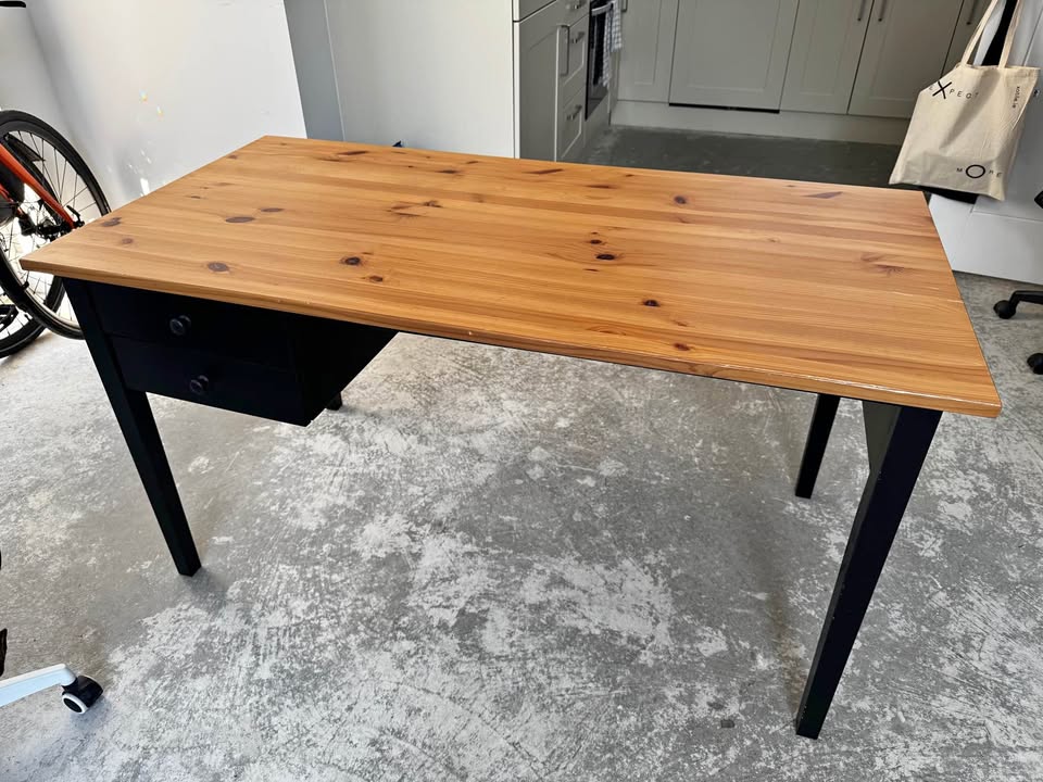 IKEA ARKELSTORP Desk Black And Wood