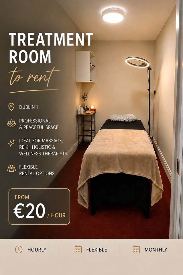 Professional treatment room available to rent in Dublin 1.