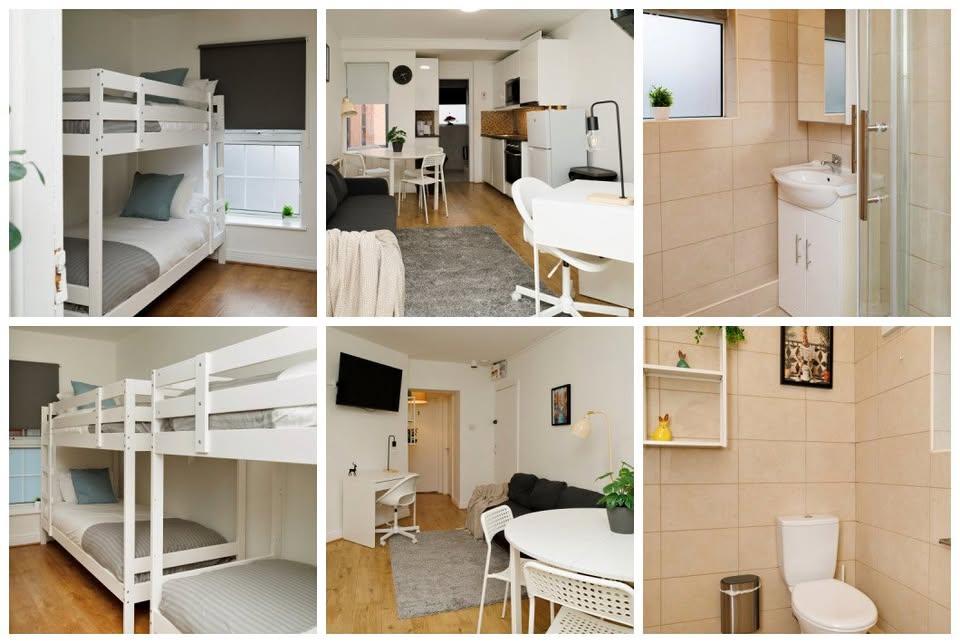 1 quarto 1 banheiro Apenas quarto