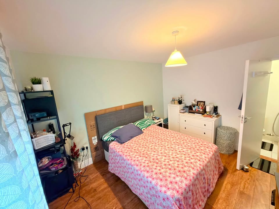 double room with double cot and private bathroom