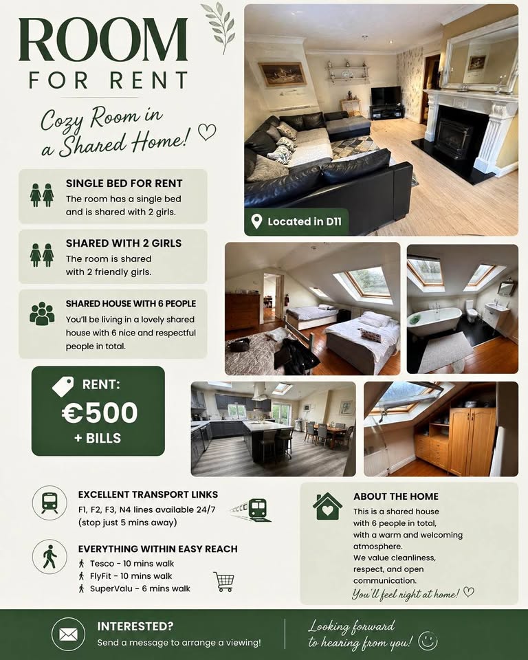 Shared room (1 si gel bed available)